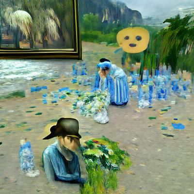 Sadness in Impressionist Style