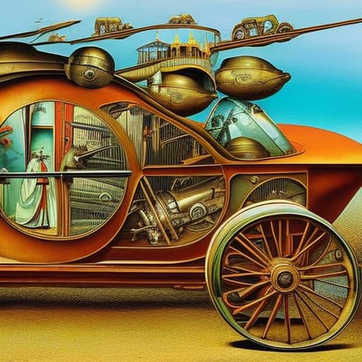 Steampunk Ambulance by Bosch and Dali