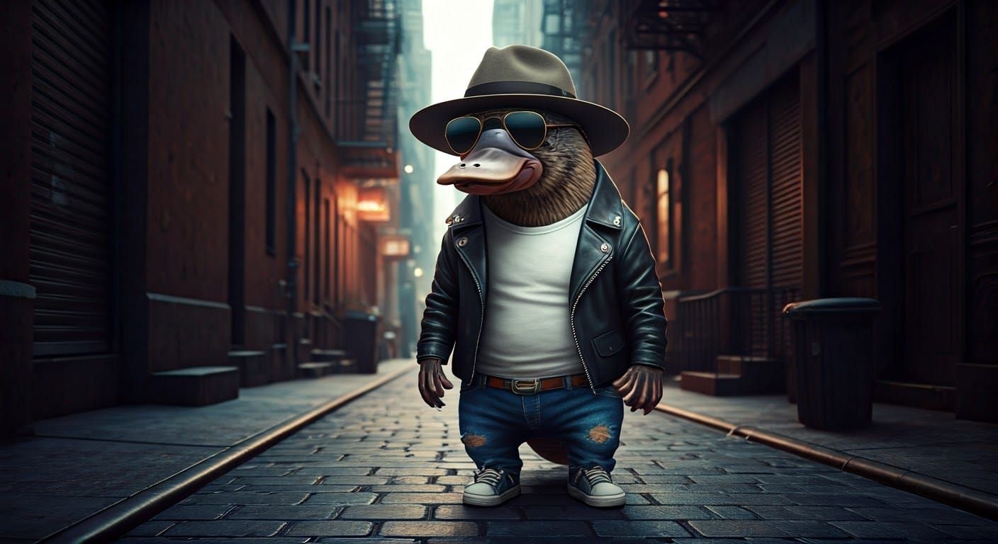 Platypus' New York Alley Walk, Fantasy Concept Art