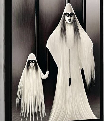 Addams Family Member Walking Cousin Itt in Art Deco Style