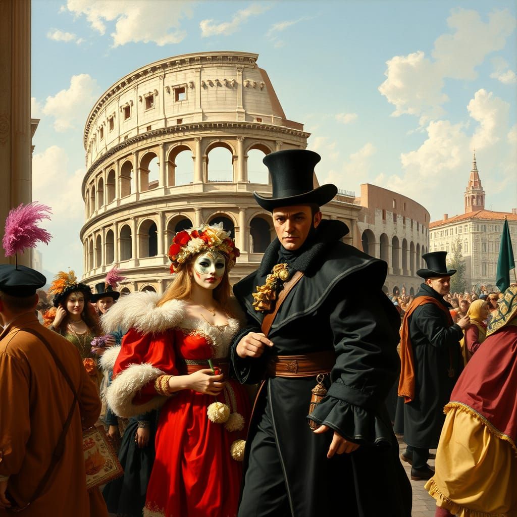 Italian Festivals in Vibrant Color, Inspired by Masters