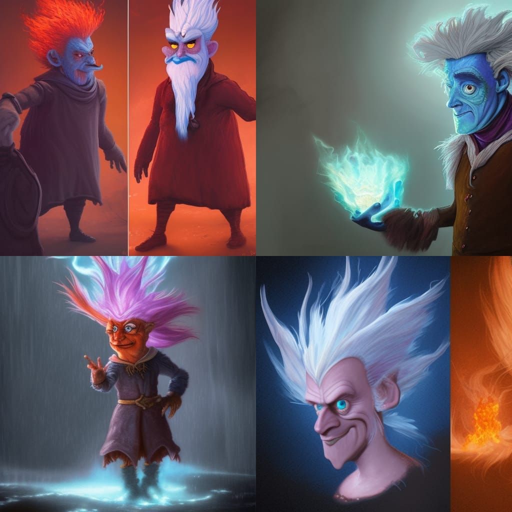 Heat Miser and Ice Miser Fantasy Art