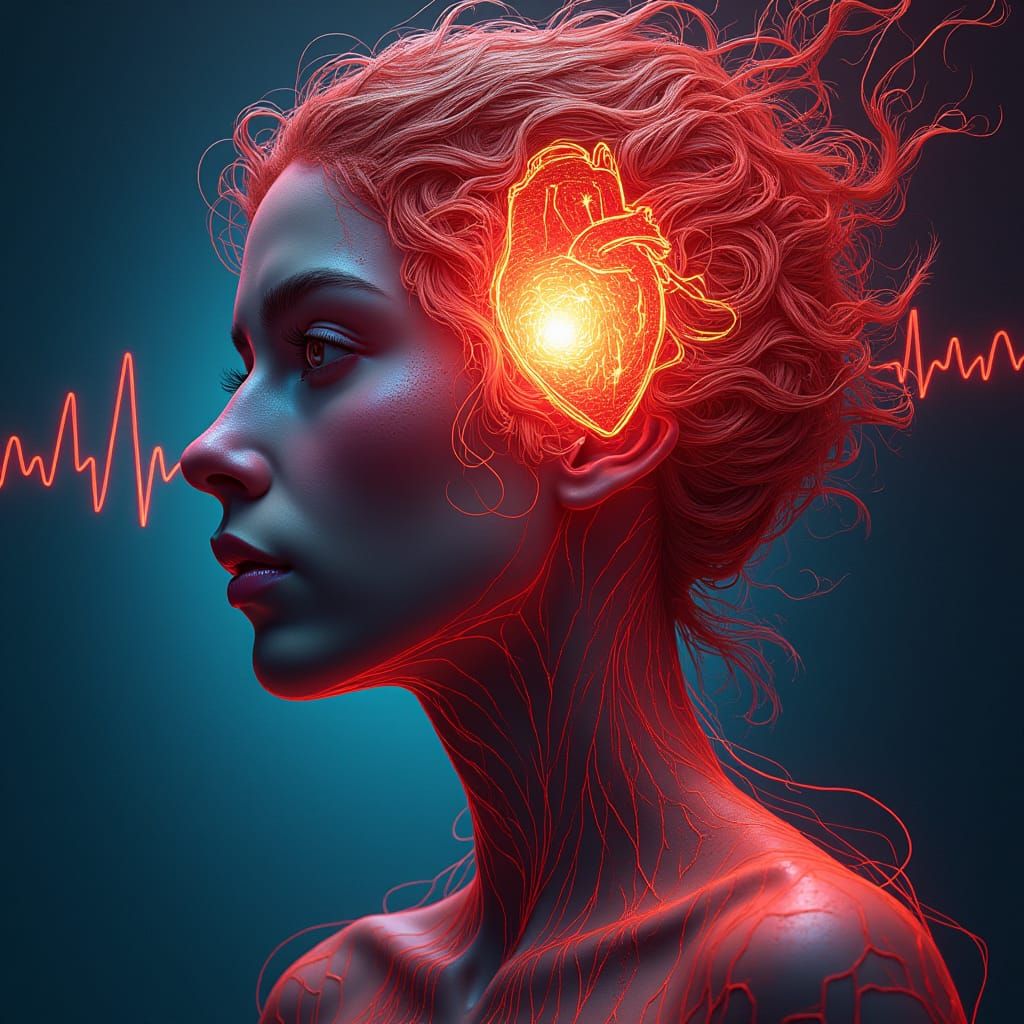 Vital Signs Portrait in a Futuristic Style