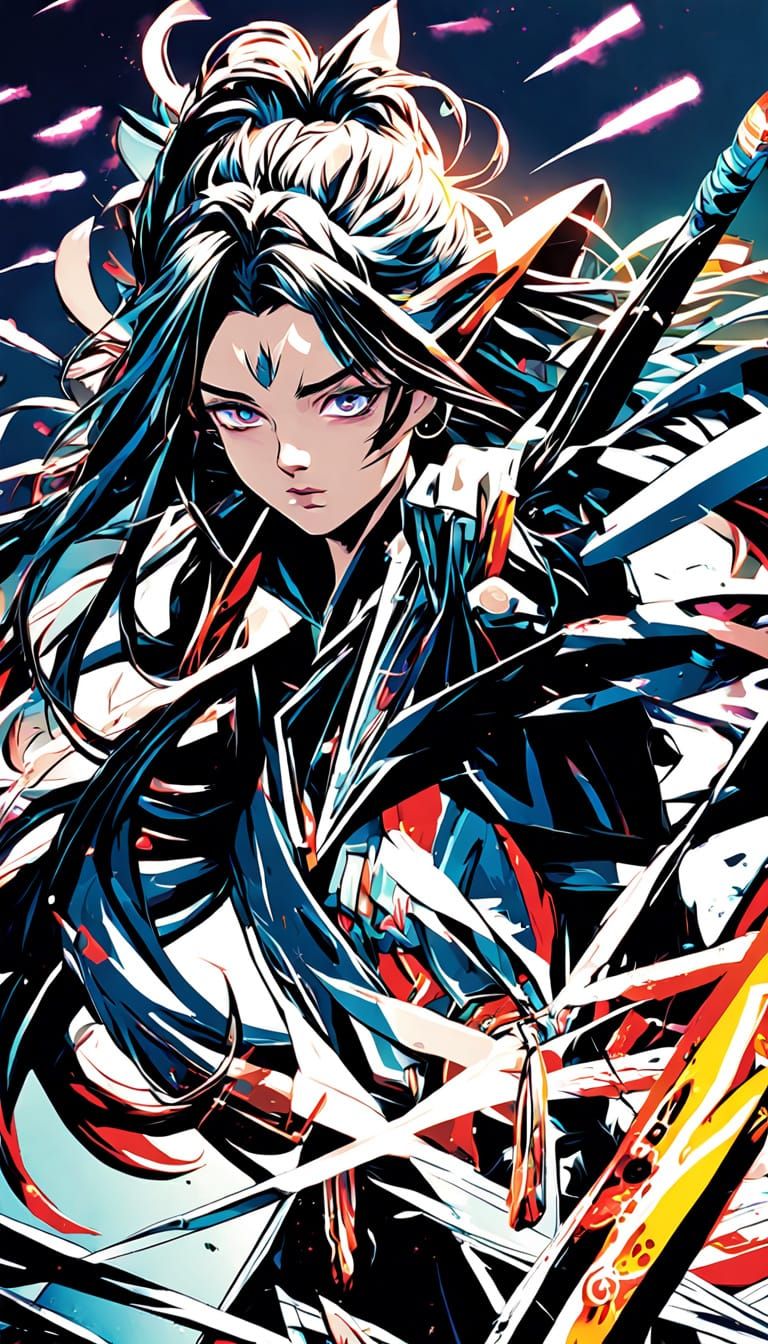 Anime Portrait with Dynamic Lighting and Rich Textures