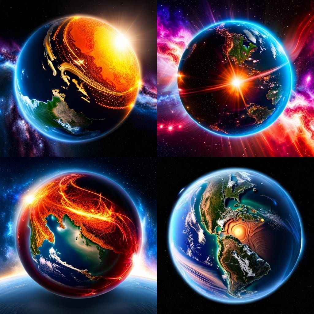 Sparkle Planet: Hyperrealistic Detailed Celestial Body