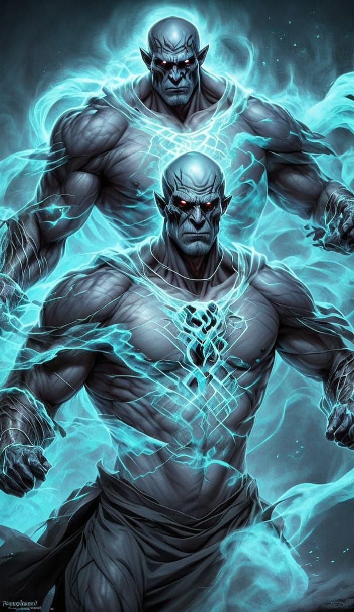 Ghostly Figures Battle Terrifying Gorilla