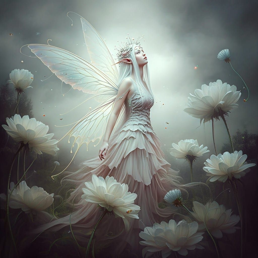 Ethereal Fairy in Surrealist Dreamscape