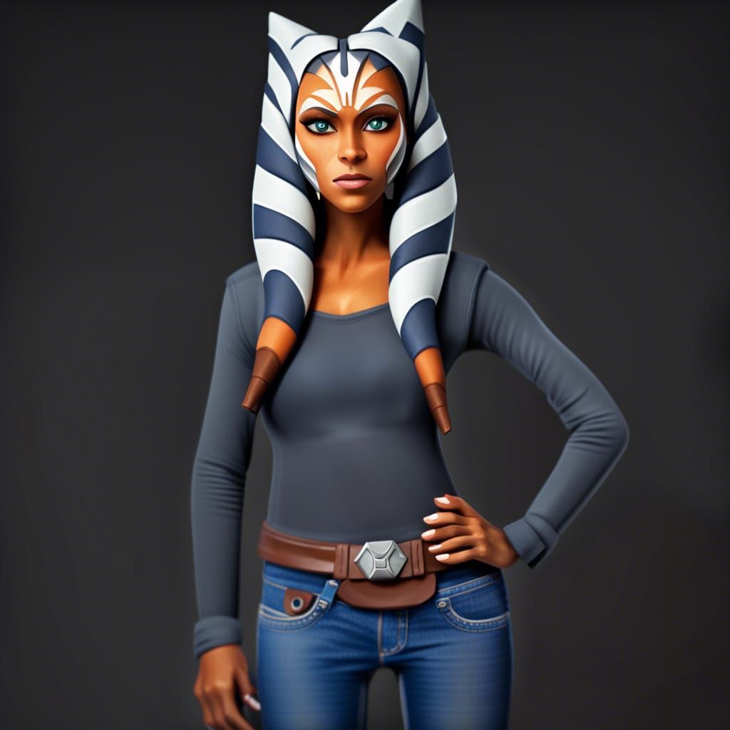 Ahsoka Tano in Sweater and Jeans, Professional Photography