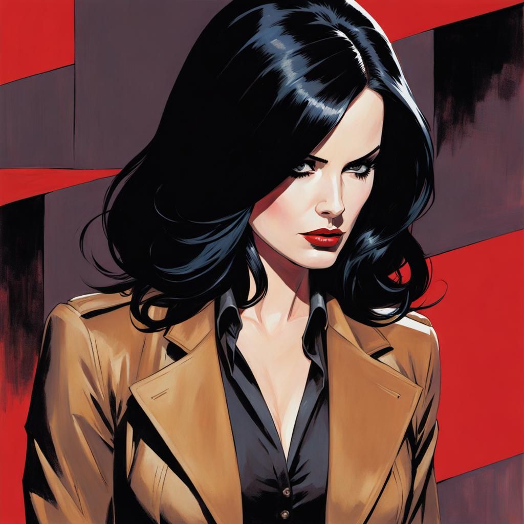 Jessica Jones in Comic Noir Expressionism
