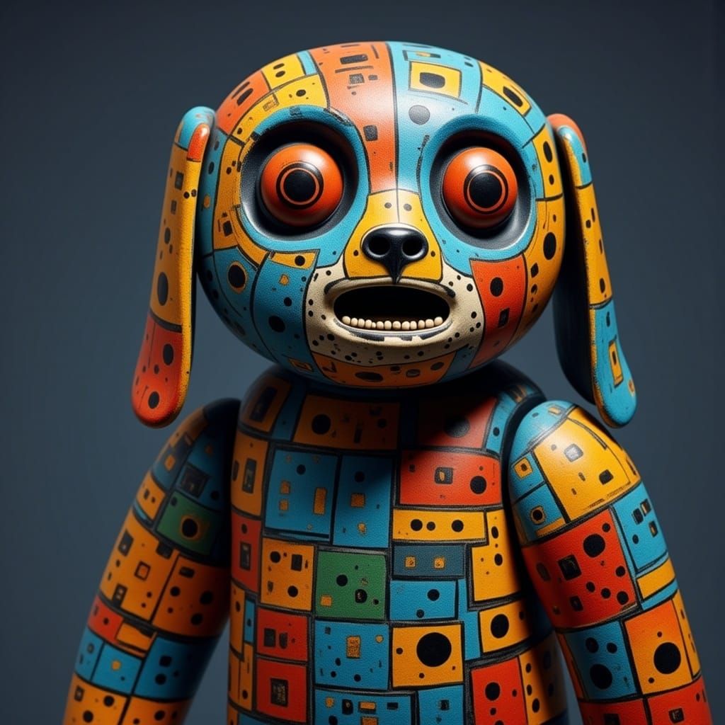 Fantastical Doll in Detailed Matte Painting Style