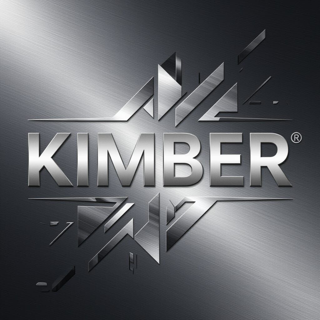 Sleek Metallic Logo for Kimber with Geometric Elements
