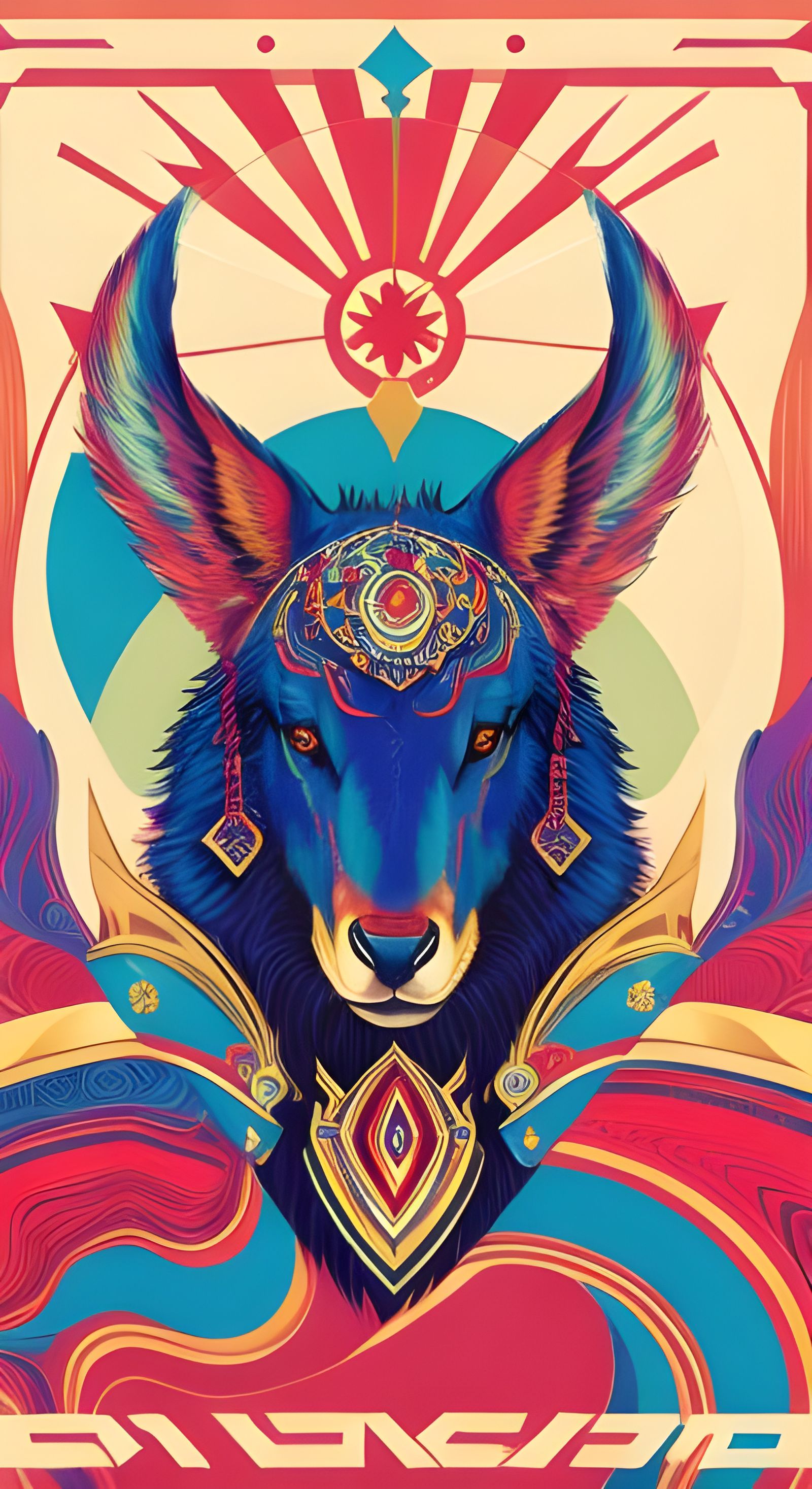 Colorful Art Deco Design in 4K Resolution