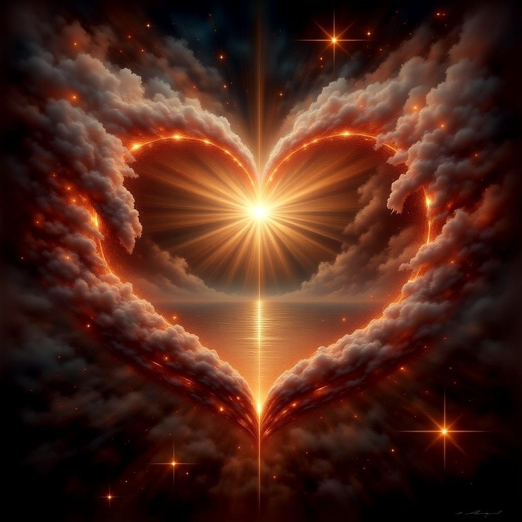 Total Eclipse of the Heart in Antique Watercolor Style