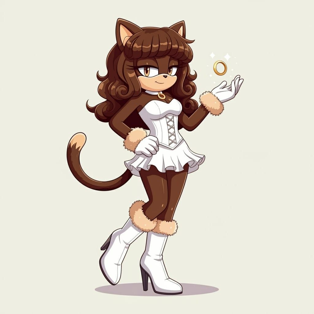 Cat Girl in Elegant Sonic World