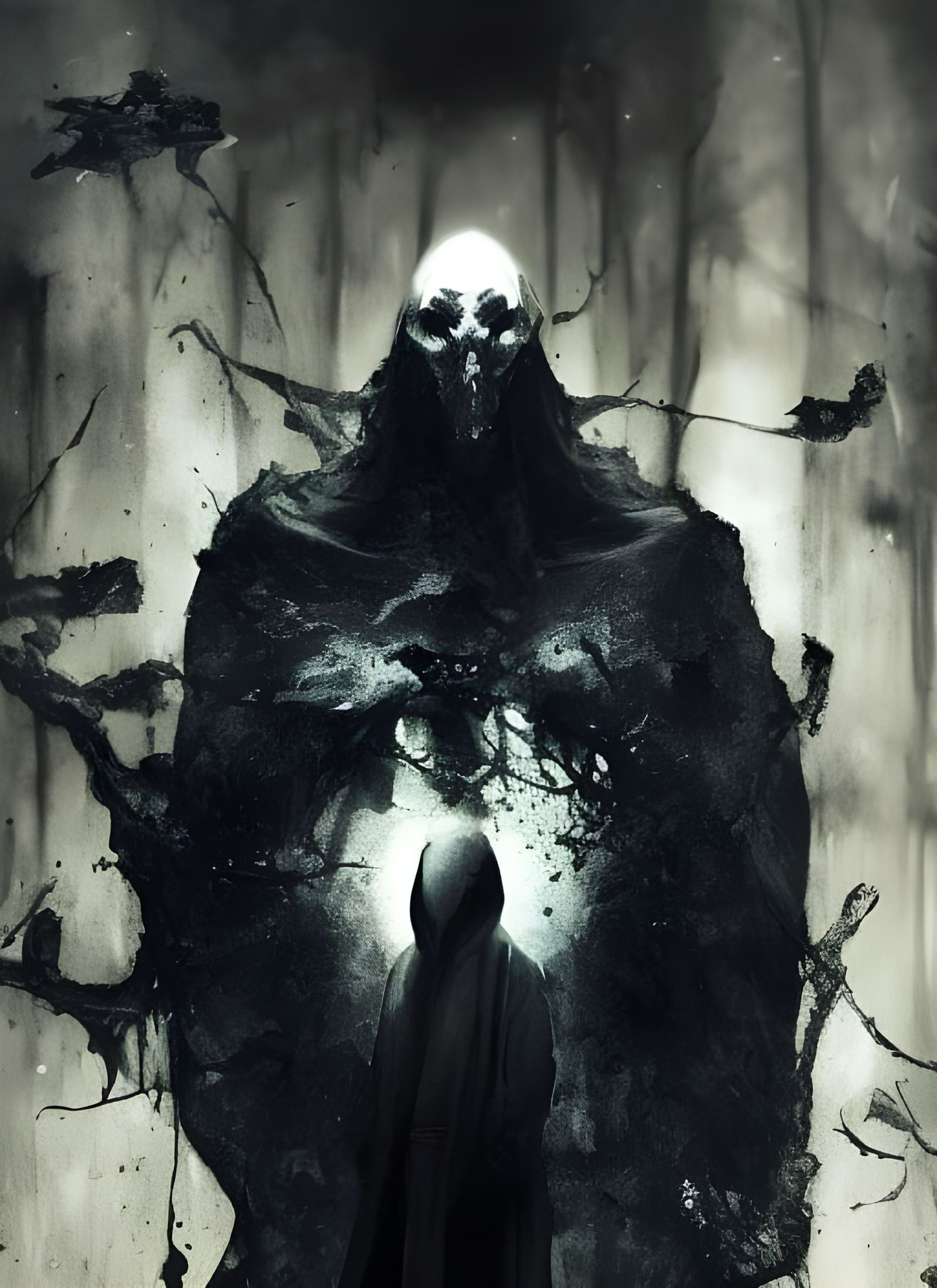 King of Souls in Shadowy Aura, Japanese Ornamentation