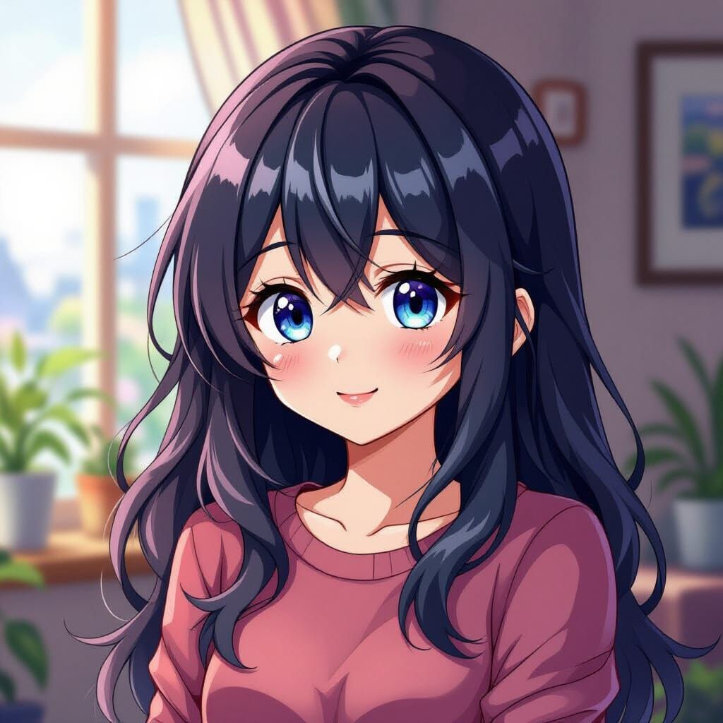 Cute Anime Girl Sara in Studio Trigger Style