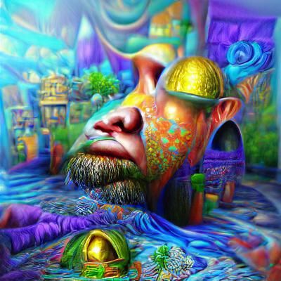 Psychedelic Self-Awareness: Hyperrealistic Fantasy Art