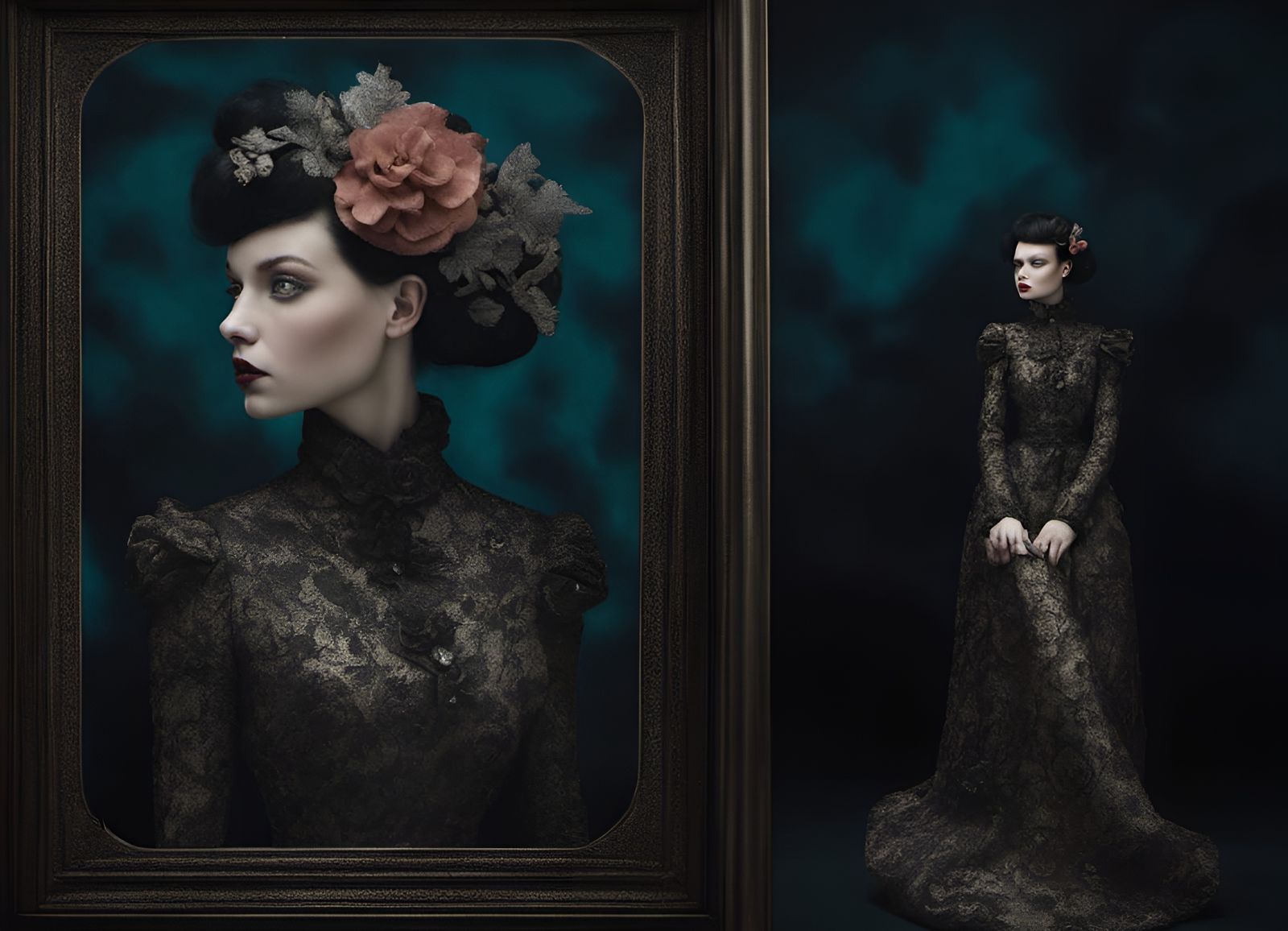 Intricate Diorama in Dark Byzantine Style