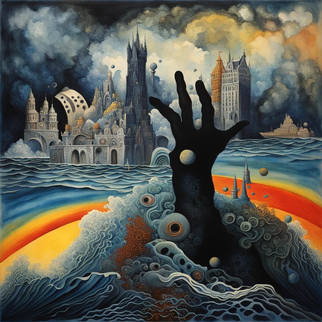 Alantis, Ocean waves,underwater city ,Je me souviens des mou...