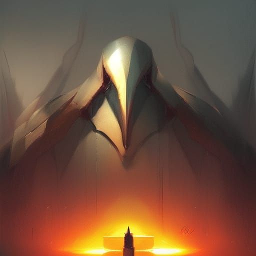 Brutalist Aqrabuamelu Movie Poster in Warm Colors