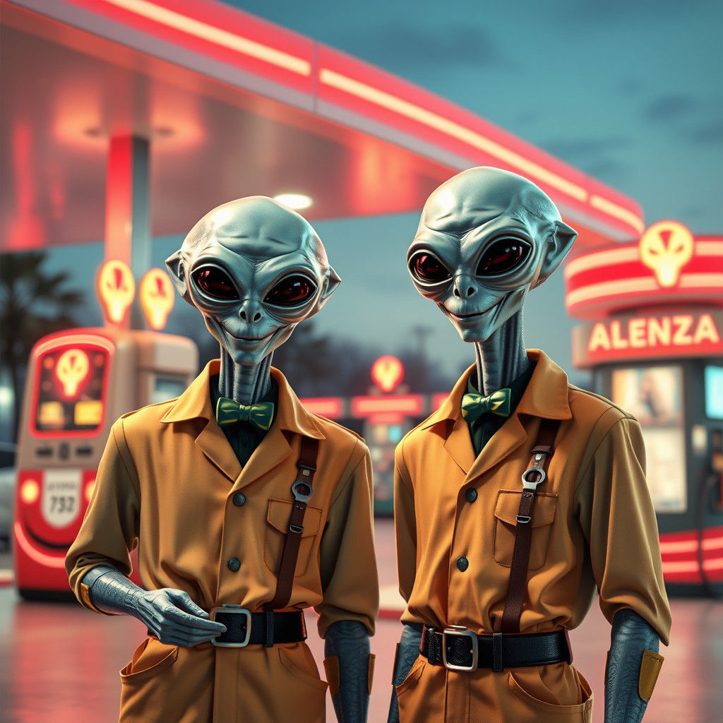 Alenza gas attendants are beaming to provide you with servic...