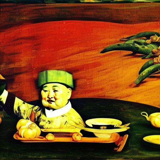 Chairman Mao at Harvest Festival, Artistic Fusion