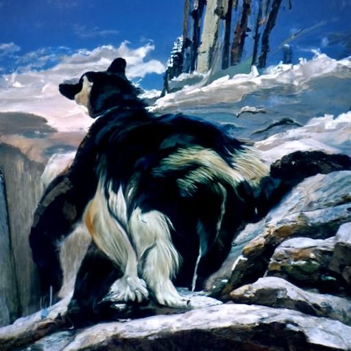 Balto as Oil Painting by James Gurney