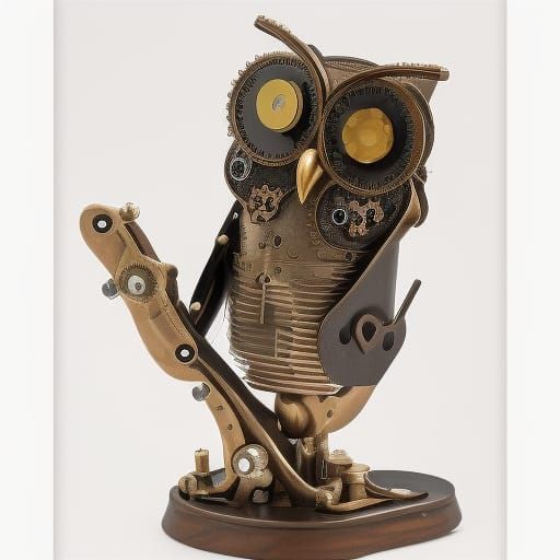 Steampunk Owl Engine: A Mechanical Marvel