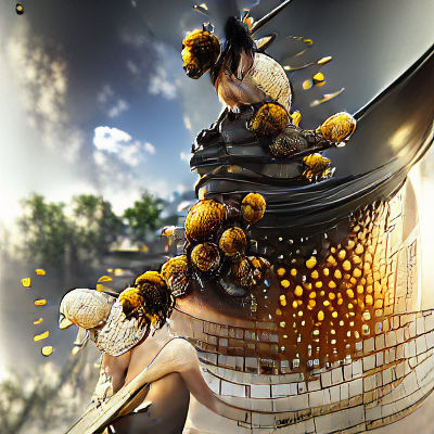 Detailed Beehive Cross-Section