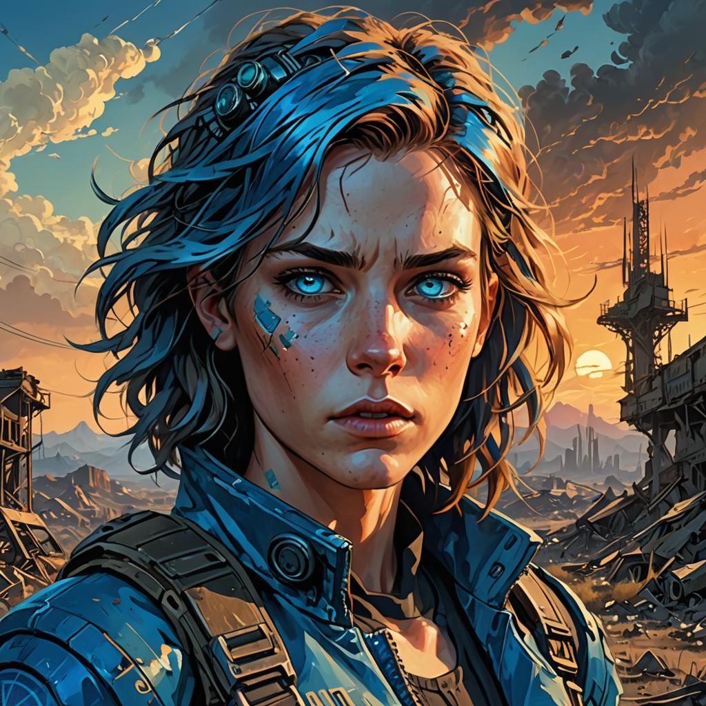 Fallout's Lucy MacLean in Detailed Vexel Art