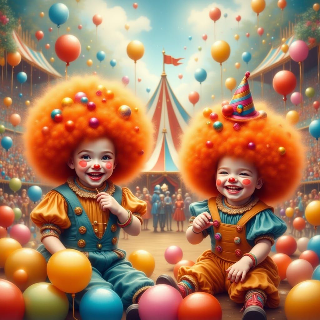 Clown Children's Whimsical Circus Adventure