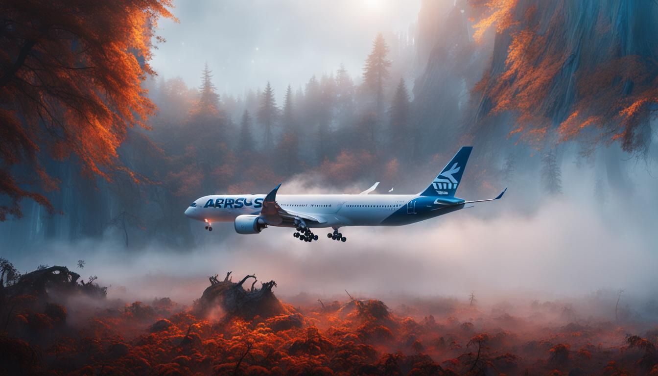 Airbus A350 Crash Landing in Mystical Forest