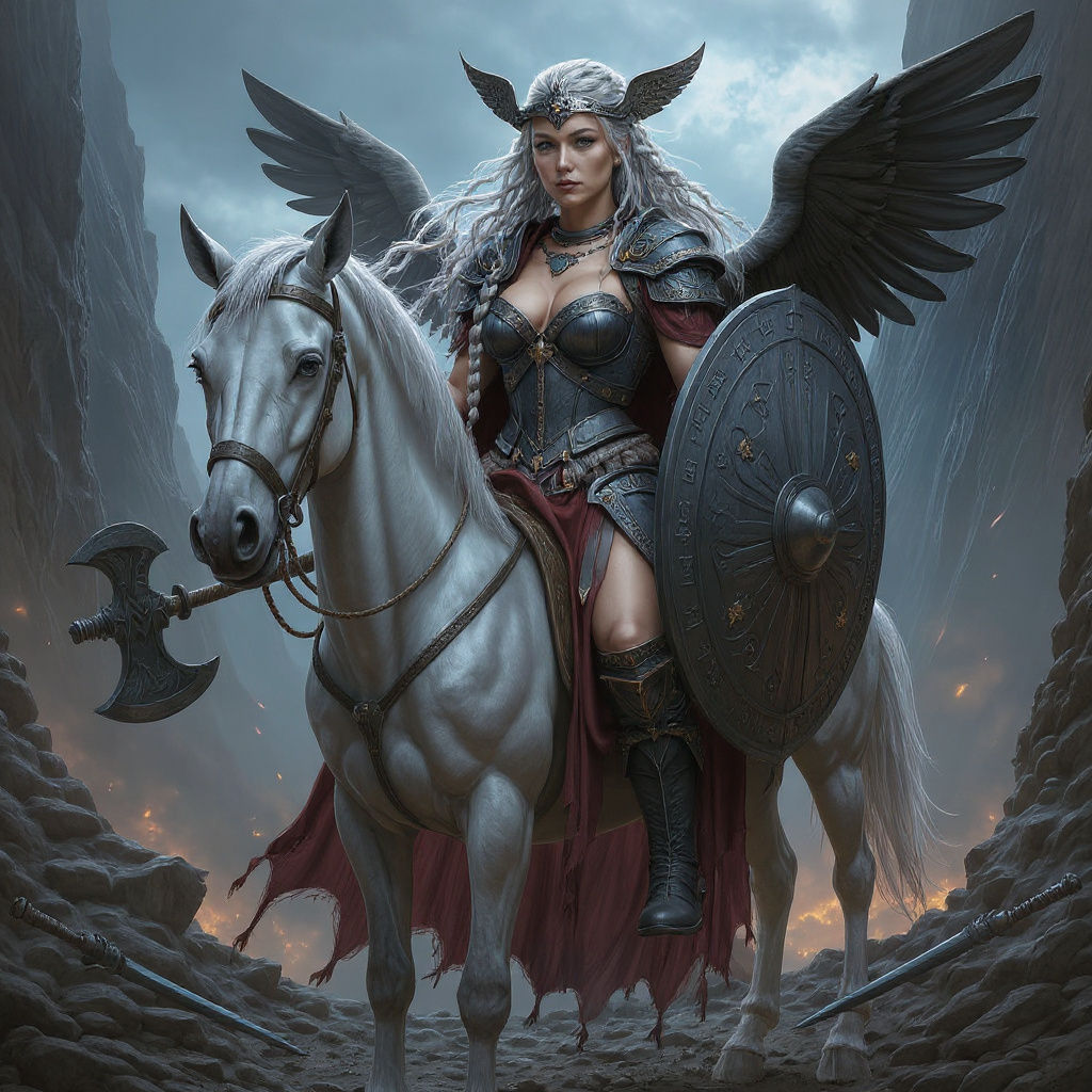 Valkyrie Woman: Warrior Spirit in Fantasy Art