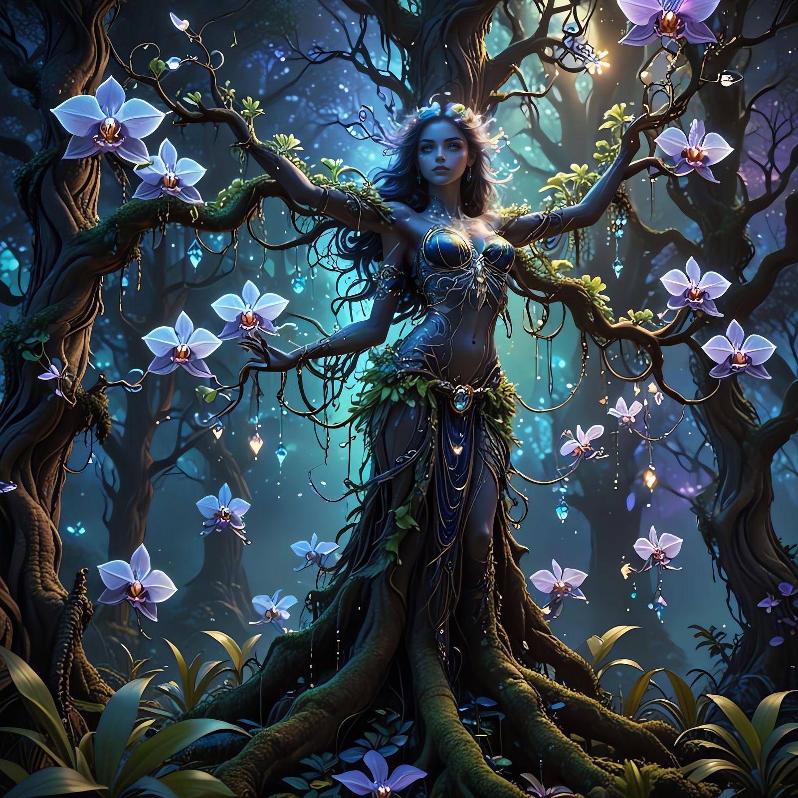 Ethereal Goddess of the Sacred Forest