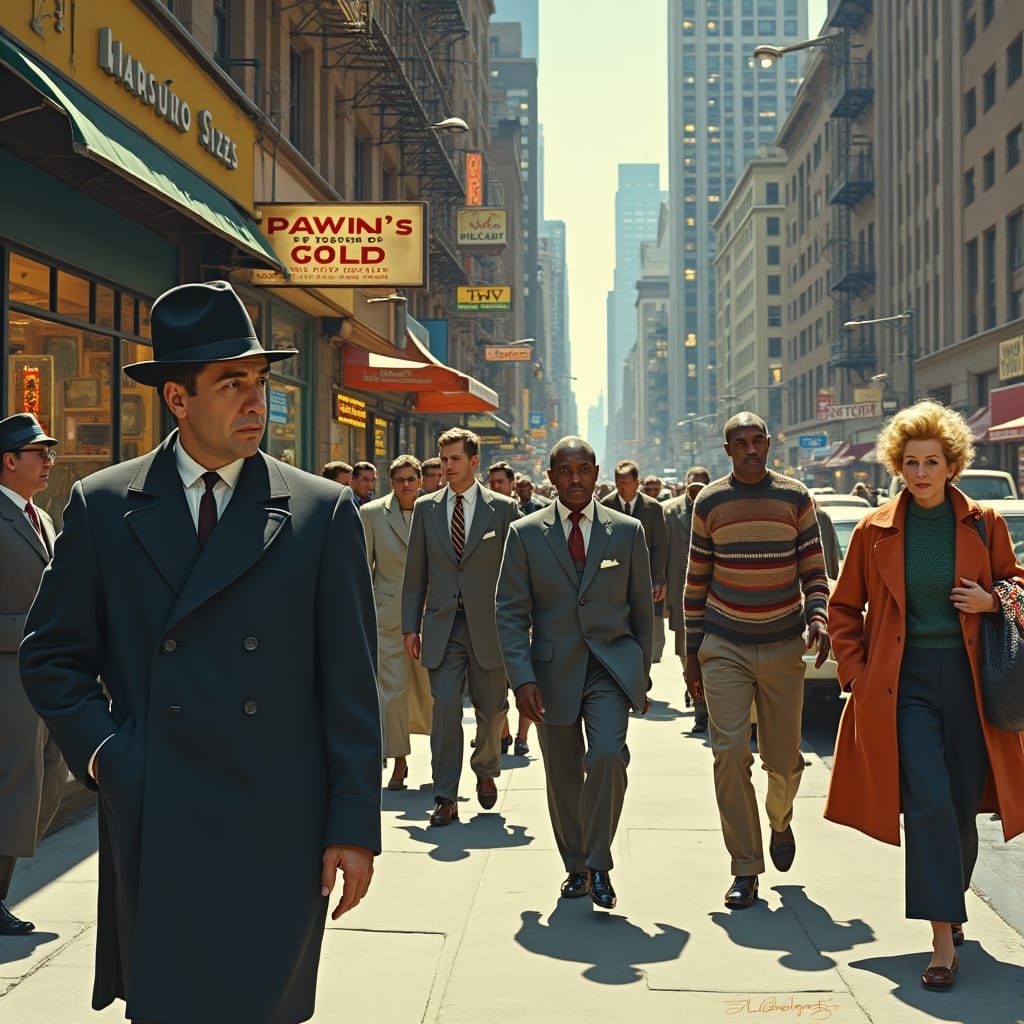1960s New York Street Scene: A Cinematic Glimpse