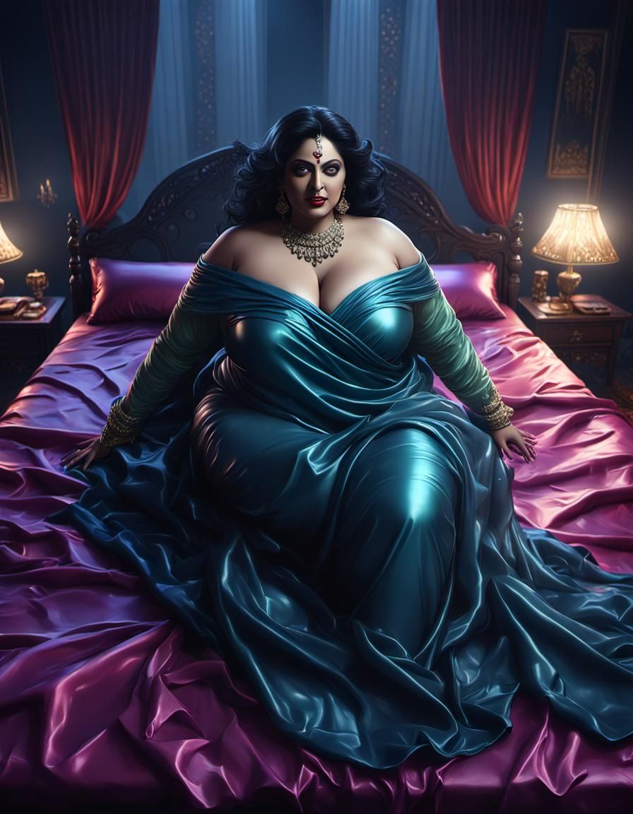 Fantasy Indian Woman in Dark Fantasy Art Style