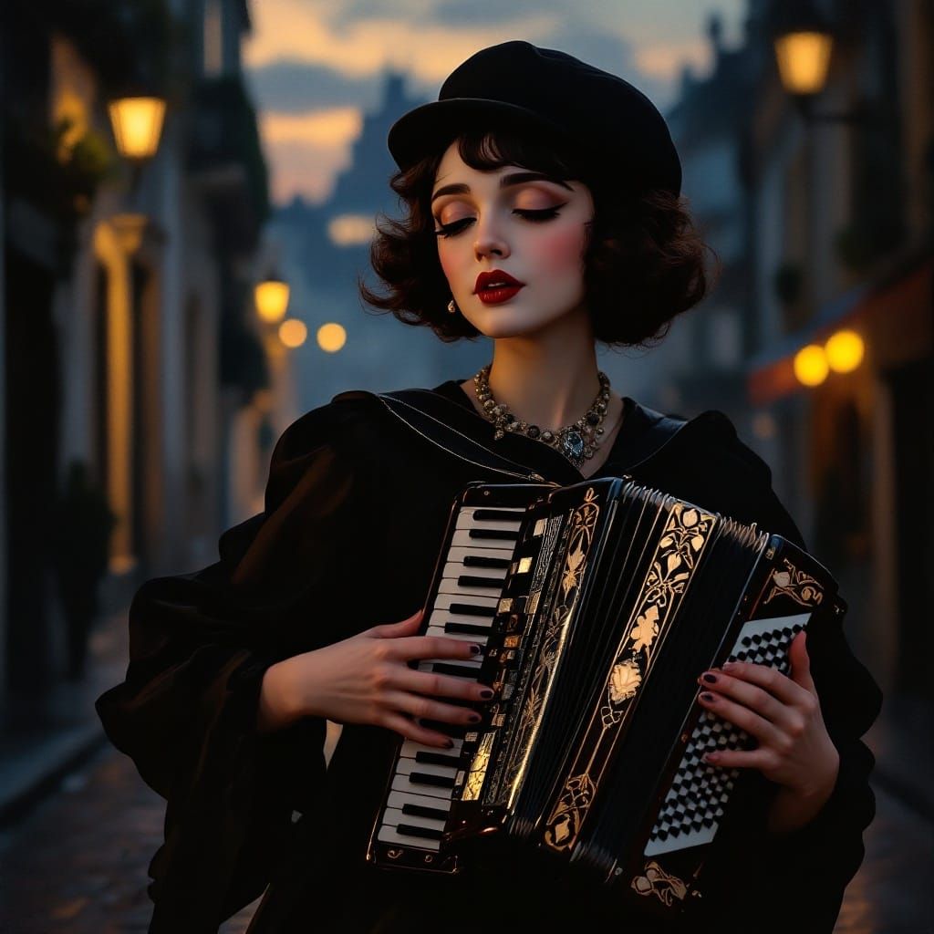 Edith Piaf in Moody Montmartre, Wearing Rose-Tinted Glasses,...
