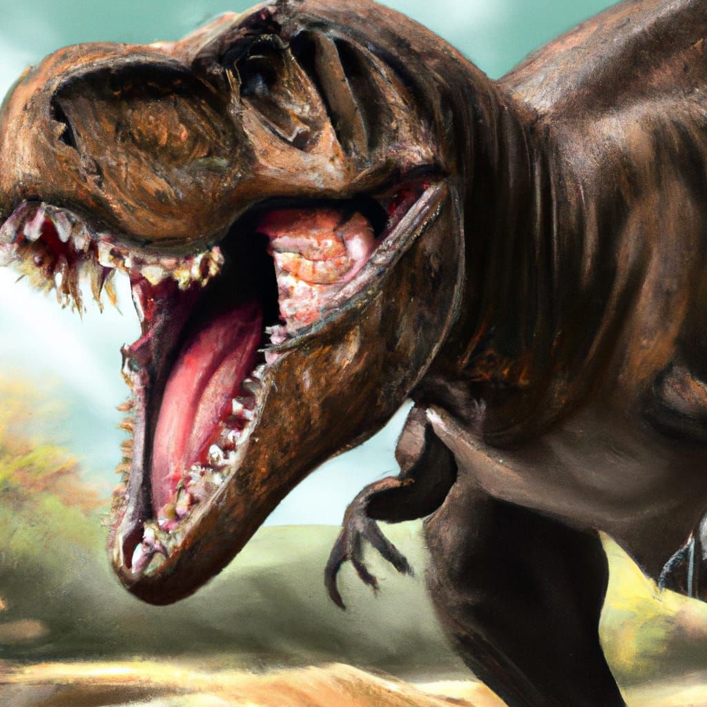 Tyrannosaurus rex with three finger genetic anomaly