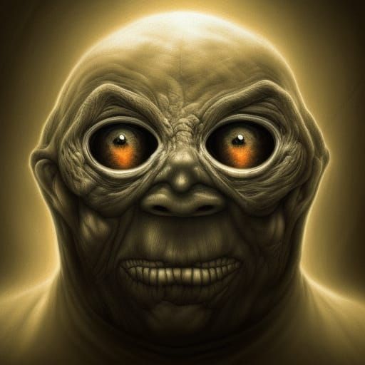 Hyperdetailed Boggie Man in Anton Semenov Style