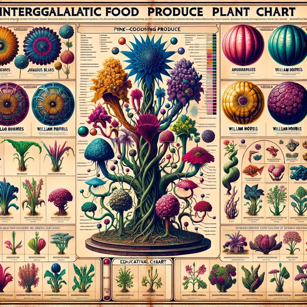 intergalactic food produce plant chart D311