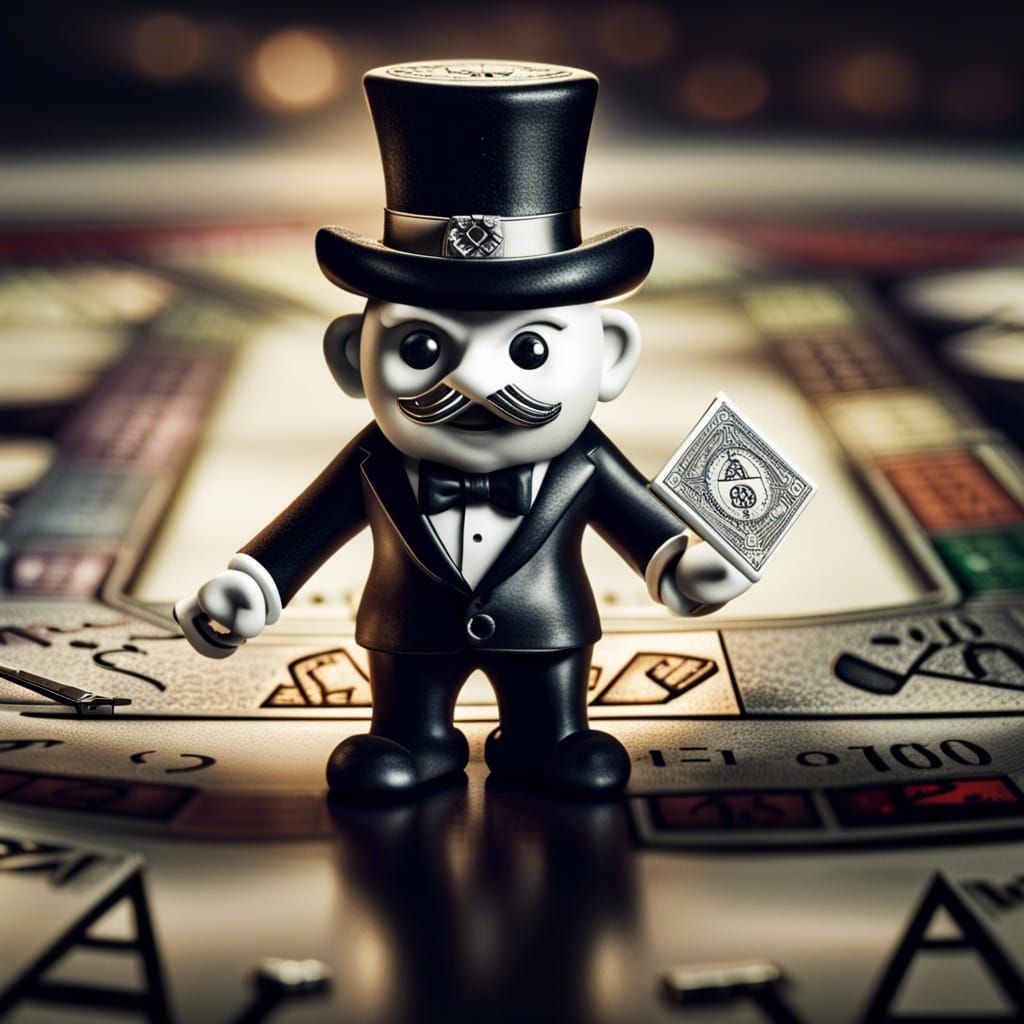 Monopoly Man in Illuminati: Hyperrealistic Detail