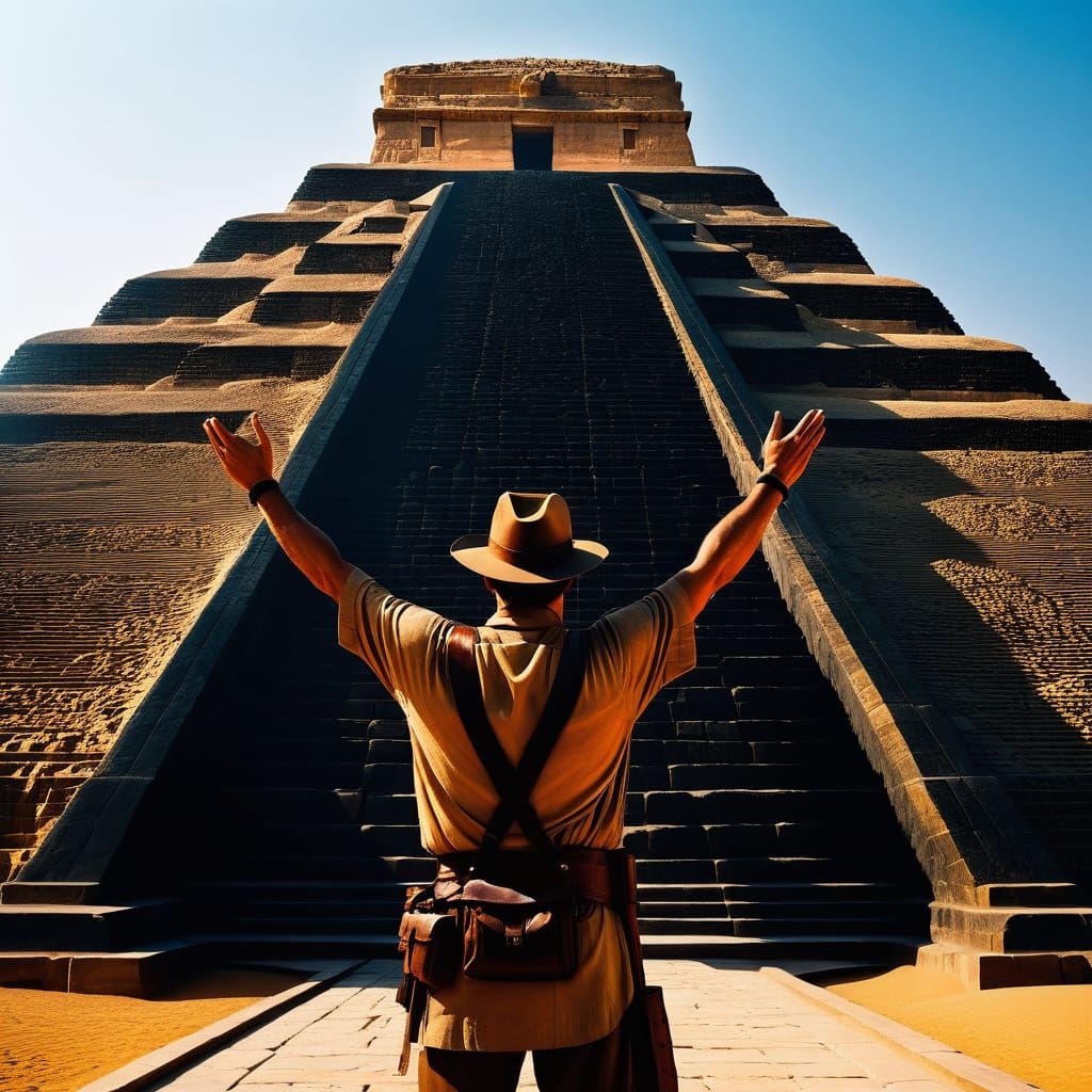 Indiana Jones at the Great Pyramid of Giza in John Picacio S...