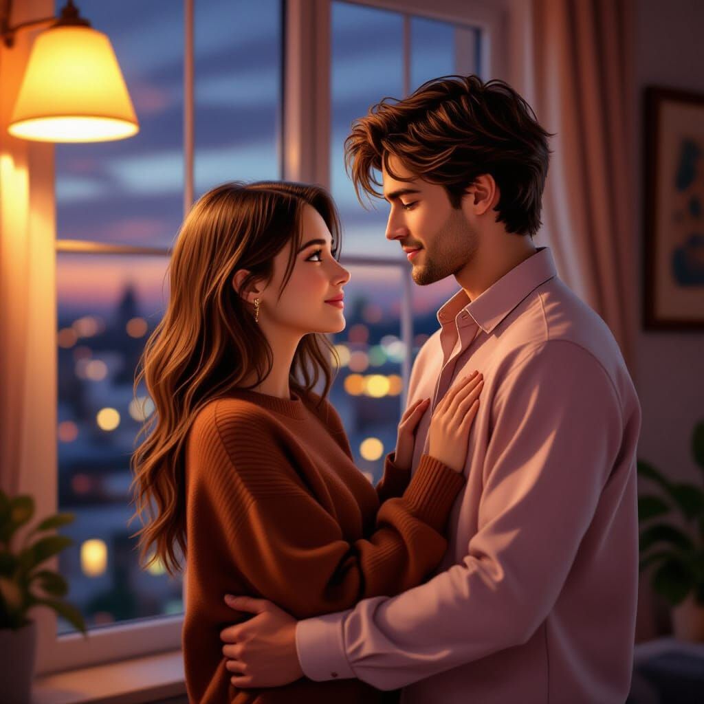 Romantic Evening in a Cozy Apartment