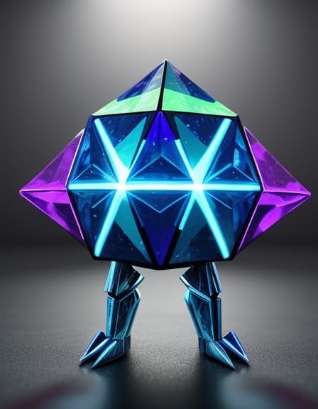 Glowing Diamond Dominates Futuristic Runway