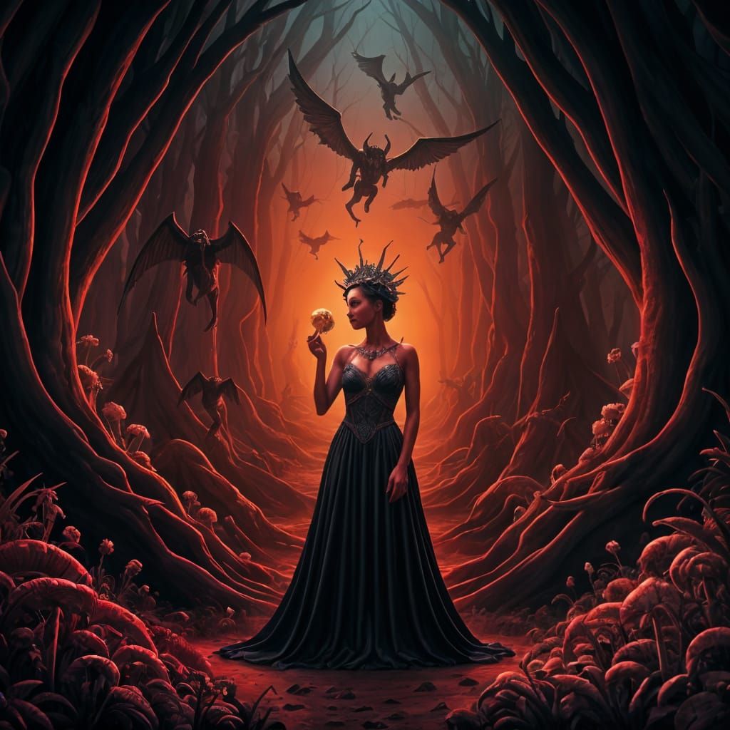 Persephone's Garden in the Underworld