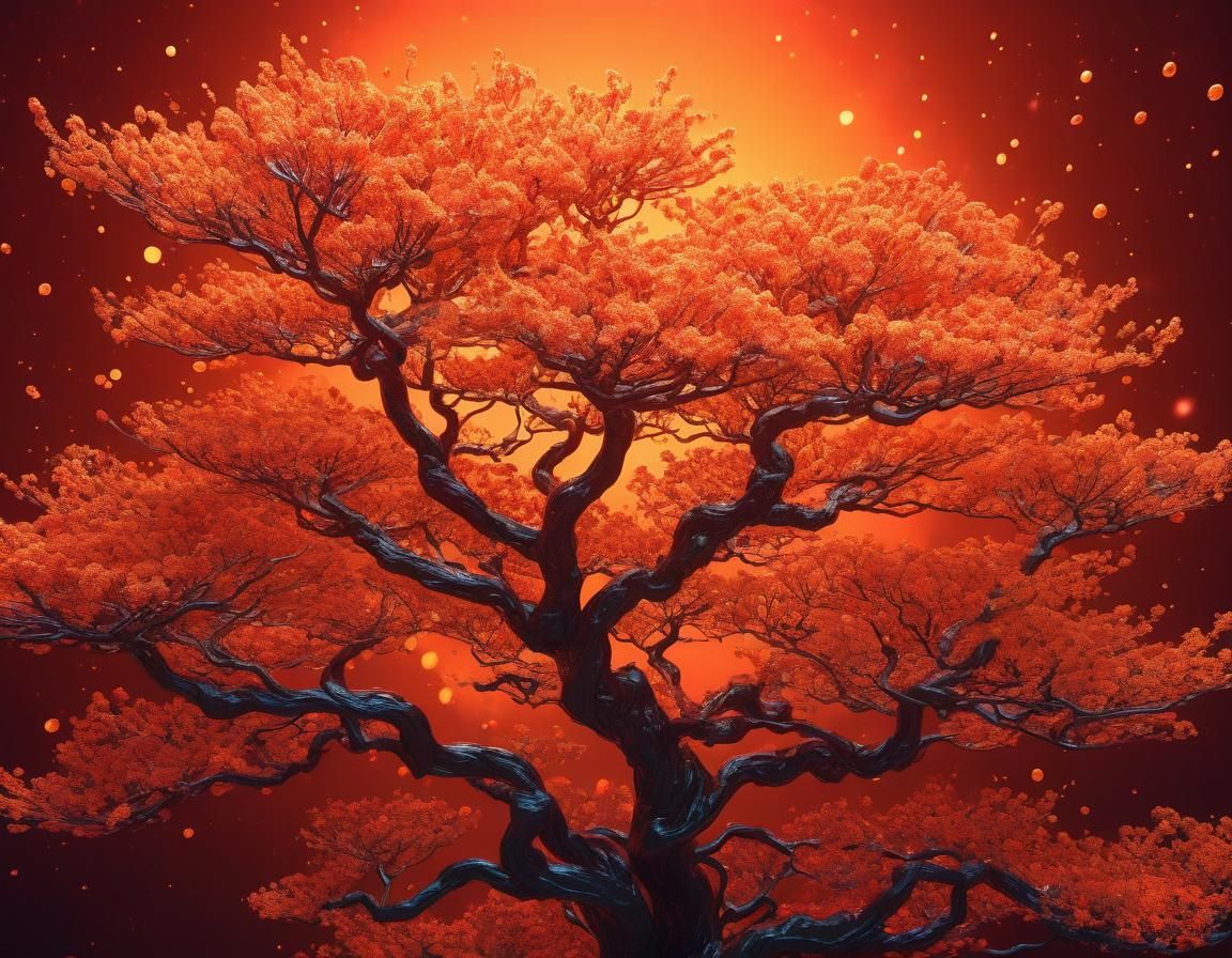 Ethereal Abstract Floral Art with Luminous Light Effects