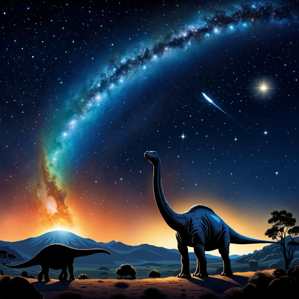 A large brontosaurus