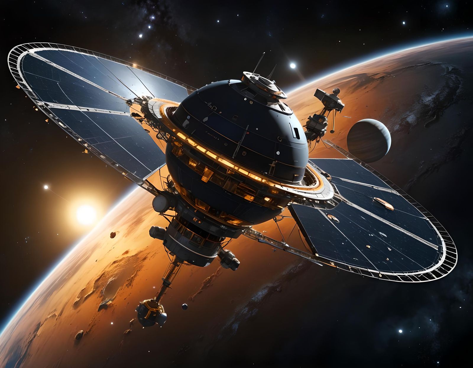 Space Probe Data Collection in Distant Galaxy