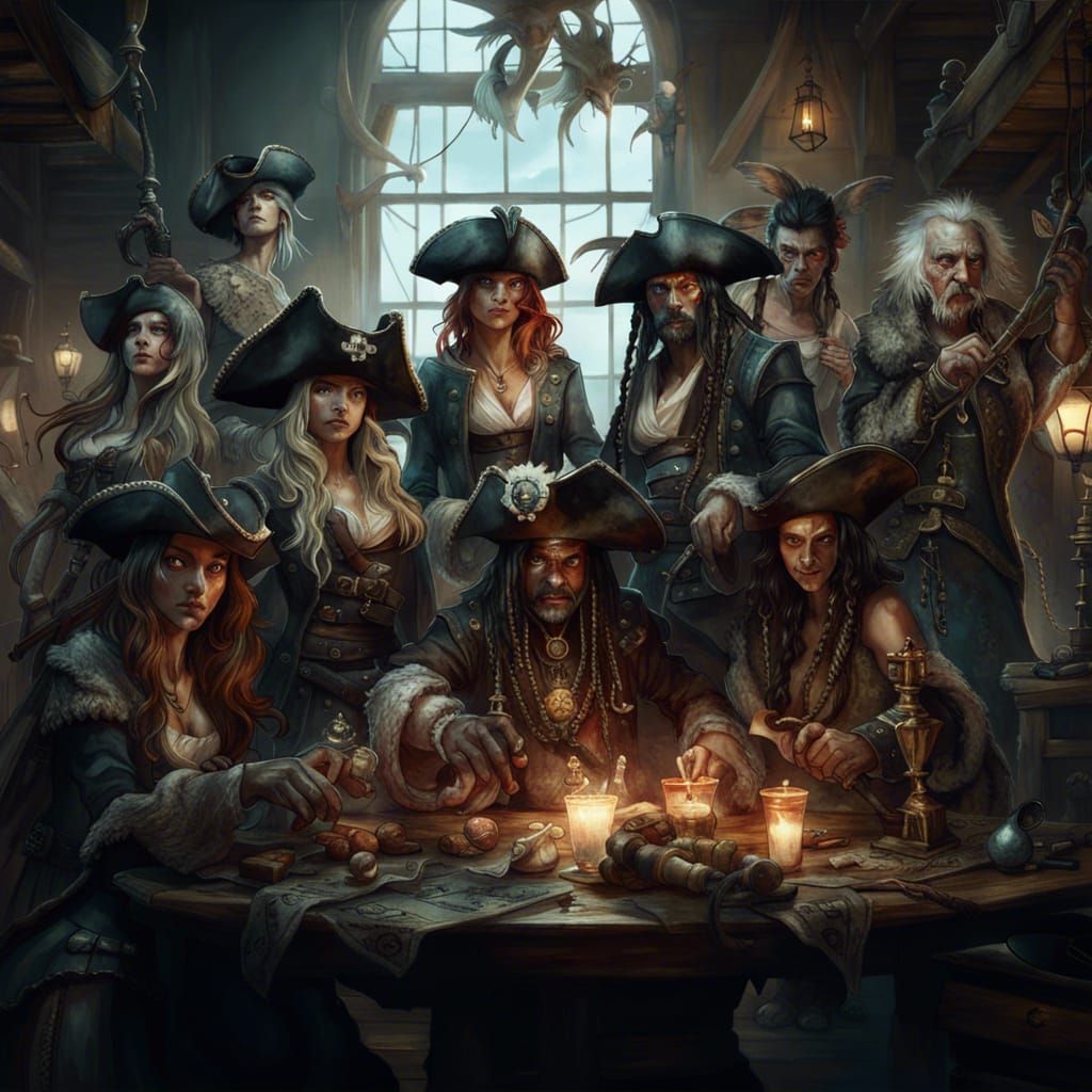 Pirate Lords Coven Fantasy Art Portrait