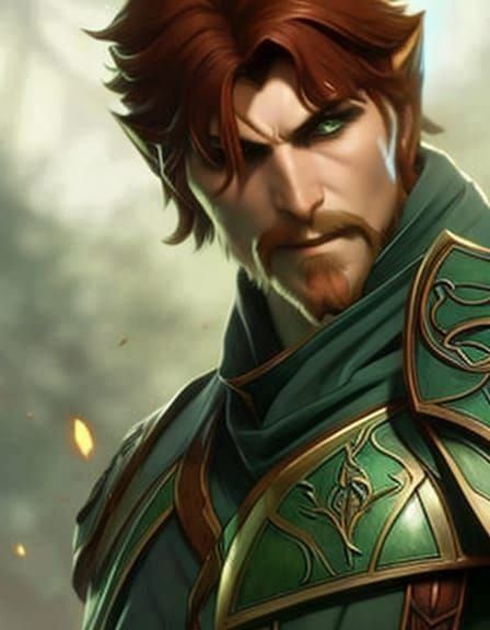 Elf Scout Portrait in Fantasy Art Style